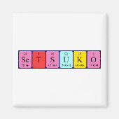 Setsuko periodieke tabelnaam magnet (Voorkant)