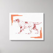 Setter dog canvas afdruk (Voorkant)