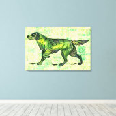 Setter Dog Canvas Afdruk (Insitu (Houten vloer))