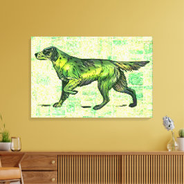 Setter Dog Canvas Afdruk