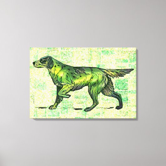 Setter Dog Canvas Afdruk (Voorkant)