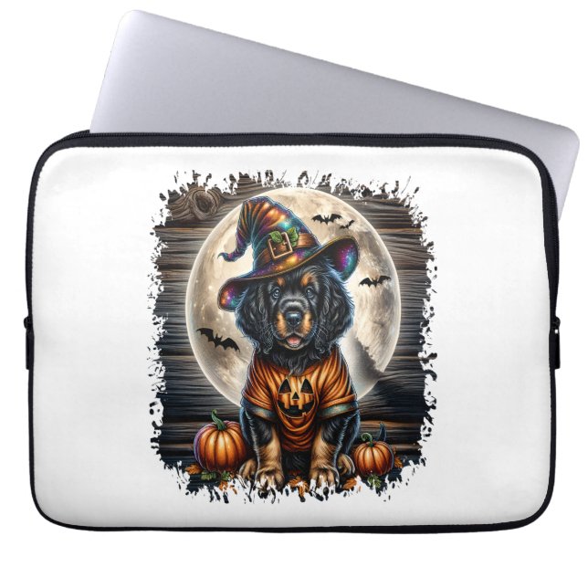 Setter Dog Halloween Square Laptop Sleeve (Voorkant)
