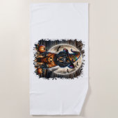 Setter Dog Halloween Square Strandlaken (Voorkant)