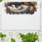 Setter Dog Halloween Square Theedoek (Gevouwen)