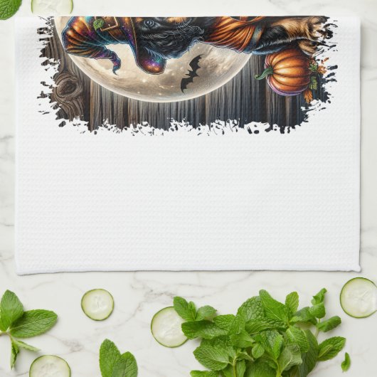 Setter Dog Halloween Square Theedoek (Gevouwen)