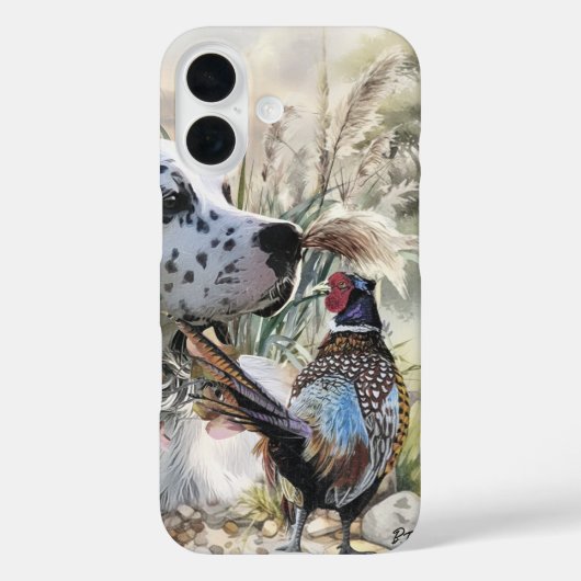 Setter en fazant Case-Mate iPhone case (Achterkant)