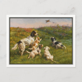 Setter en Pups van Edmund Henry Osthaus Briefkaart