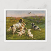Setter en Pups van Edmund Henry Osthaus Briefkaart (Voorkant)