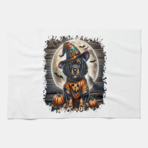 Setter Hond Halloween Vierkant Theedoek