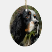 Setter Love Keramisch Ornament (Rechts)