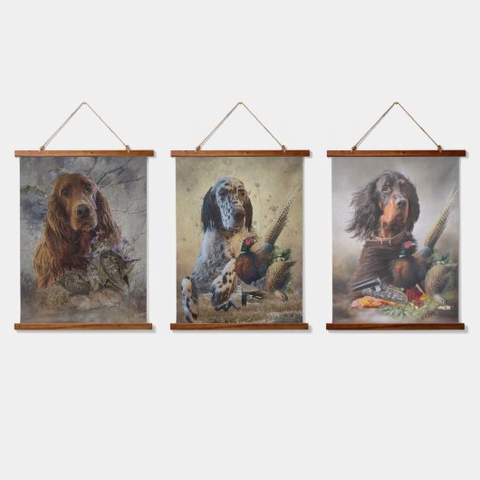 Setters Art Hangend Wandkleed (Driedubbel)