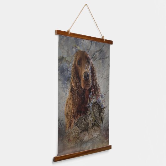 Setters Art Hangend Wandkleed (Gebogen)