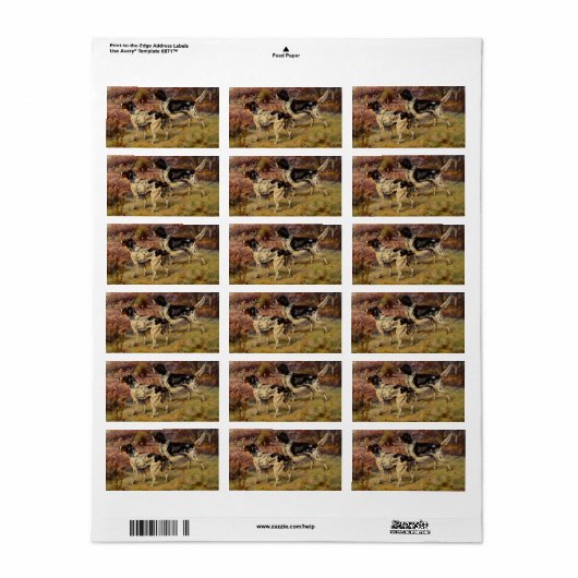 Setters by Edmund Henry Osthaus Etiket (Full Sheet)