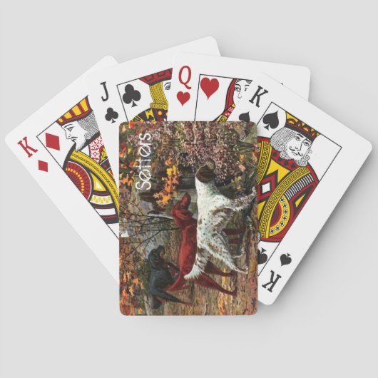  setters die kaarten afspelen (Achterkant)