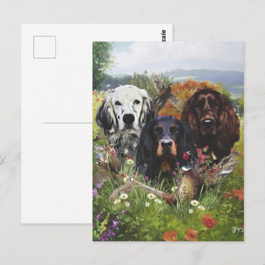 Setters Family Briefkaart (Voorkant / Achterkant)