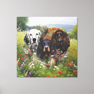 Setters Family Canvas Afdruk