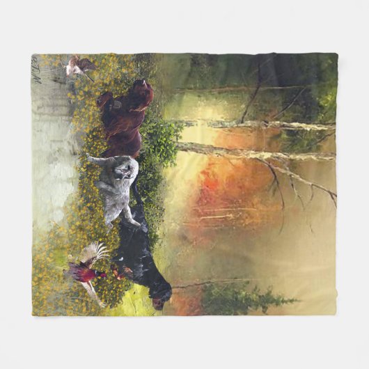 Setters Family Fleece Deken (Voorkant (Horizontaal))