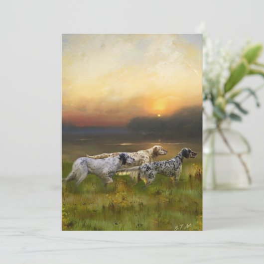 Setters Family Kaart (Staand voorkant)