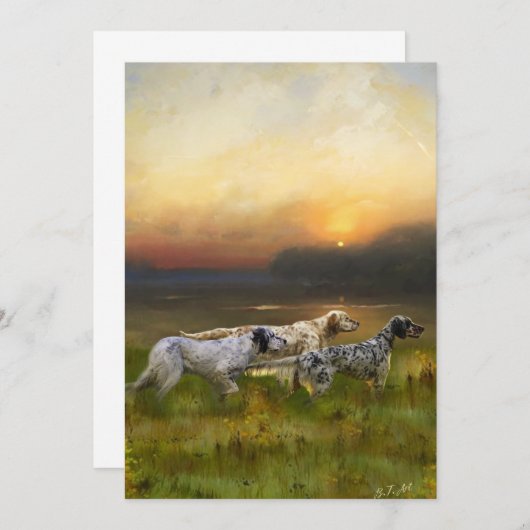 Setters Family Kaart (Voorkant / Achterkant)