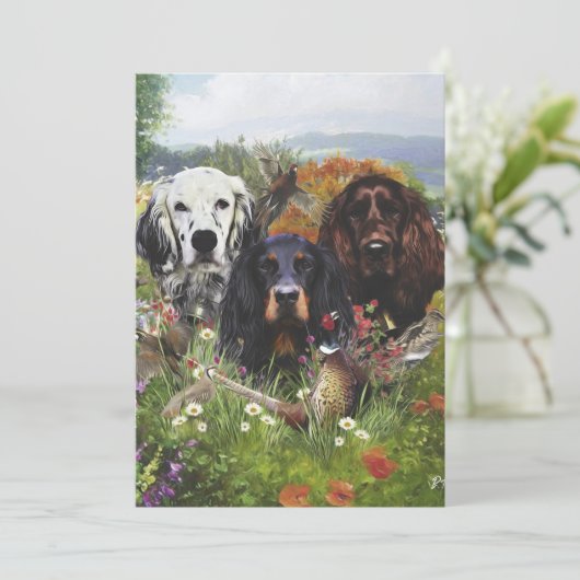 Setters Family Kaart (Staand voorkant)