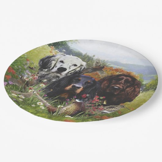 Setters Family Papieren Bordje (Gekanteld)