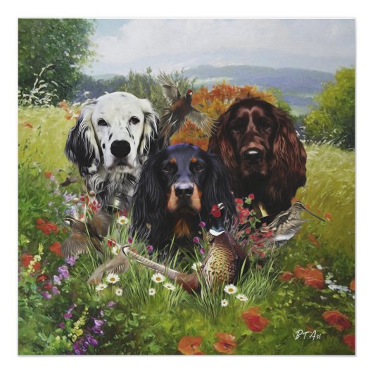 Setters Family Perfect Poster (Voorkant)