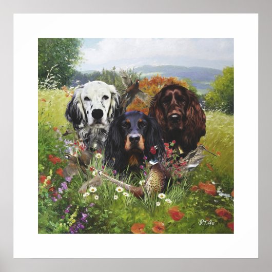 Setters Family Poster (Voorkant)