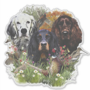 Setters Family Sticker