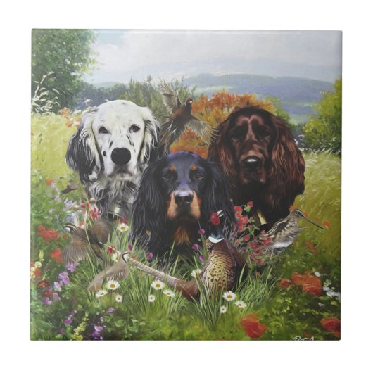 Setters Family Tegeltje (Voorkant)