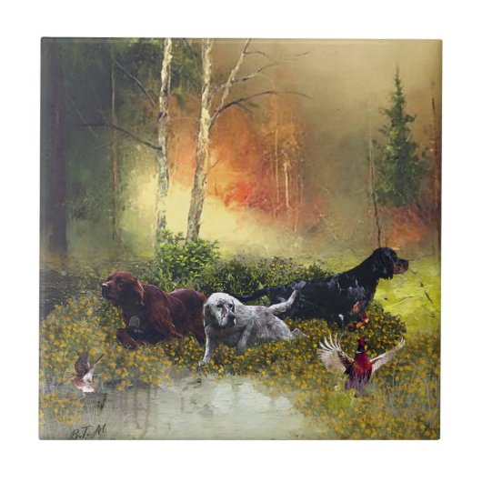 Setters Family Tegeltje (Voorkant)