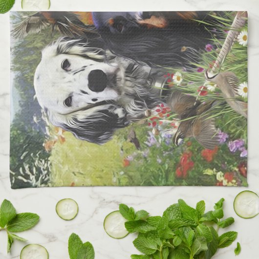 Setters Family Theedoek (Gevouwen)