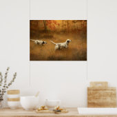 Setters in a Field by Percival Leonard Rosseau Poster (Keuken)