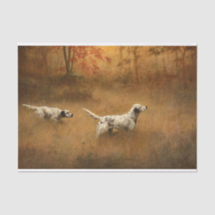 Setters in a Field by Percival Leonard Rosseau Tissuepapier