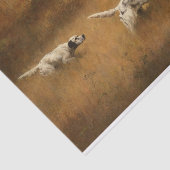 Setters in a Field by Percival Leonard Rosseau Tissuepapier (Detail)