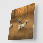 Setters in a Field by Percival Leonard Rosseau Vierkante Klok (Hoek)