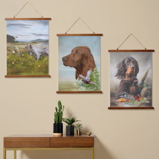 Setters Kunst Hangende Wandtapijt Hangend Wandkleed (Asymmetrisch)