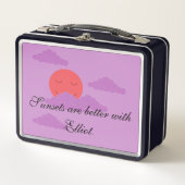 Setting Sun with Purple Clouds: Husband's (Voorkant)