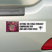 Setting the Stage Podcast Bumper Sticker (Op auto)
