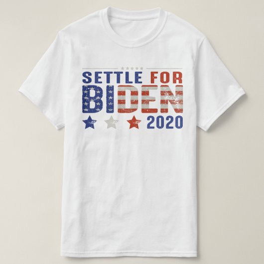 SETTLE VOOR BIDEN 2020 T-SHIRT (Design voorkant)