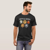 Settlers Deeg het spel Night Longste Settlers Shee T-shirt (Voorkant volledig)