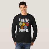 Settlers Deeg het spel Night Longste Settlers Shee T-shirt (Voorkant volledig)