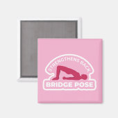 Setu Bandhasana Bridge Pose • Strengthens Back Yog Magneet (Voorkant / Achterkant)