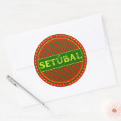 Setúbal City Pride Emblem – Portuguese Identity Ronde Sticker (Envelop)