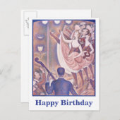 Seurat Can-can CC0011 Birthday Briefkaart (Voorkant / Achterkant)