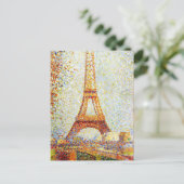 Seurat: De Eiffeltoren Briefkaart (Staand voorkant)