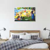 Seurat: Een zondag in La Grande Jatte Canvas Afdruk (Insitu (Slaapkamer))