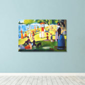 Seurat: Een zondag in La Grande Jatte Canvas Afdruk (Insitu (Houten vloer))