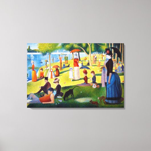 Seurat: Een zondag in La Grande Jatte Canvas Afdruk (Voorkant)