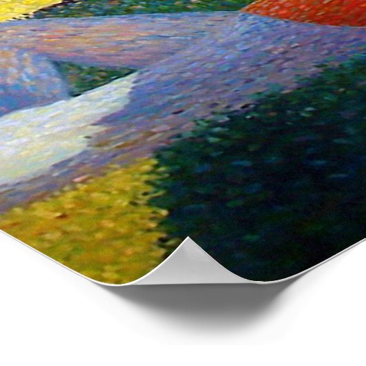 Seurat: Een zondag in La Grande Jatte Poster (Hoek)