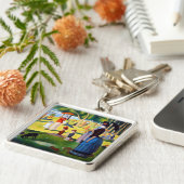 Seurat: Een zondag in La Grande Jatte Sleutelhanger (Zijkant)